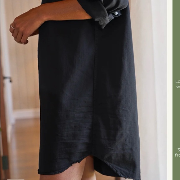 Frank & Eileen Black Button-Down Shirt Dress - Picture 3 of 7